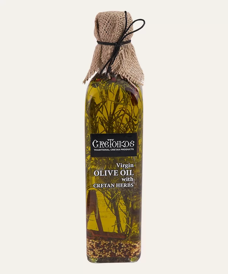 Extra Virgin Olive Oil EVOO with Cretan Herbs 100ml 3