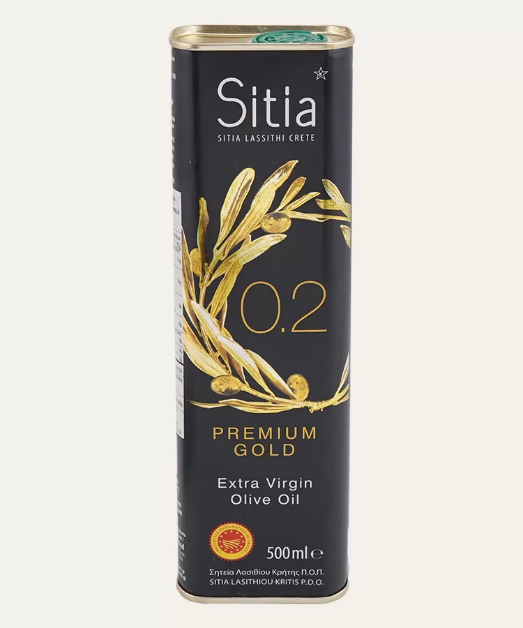 Sitia PDO Extra Virgin olive oil EVOO 02 canister 500ml